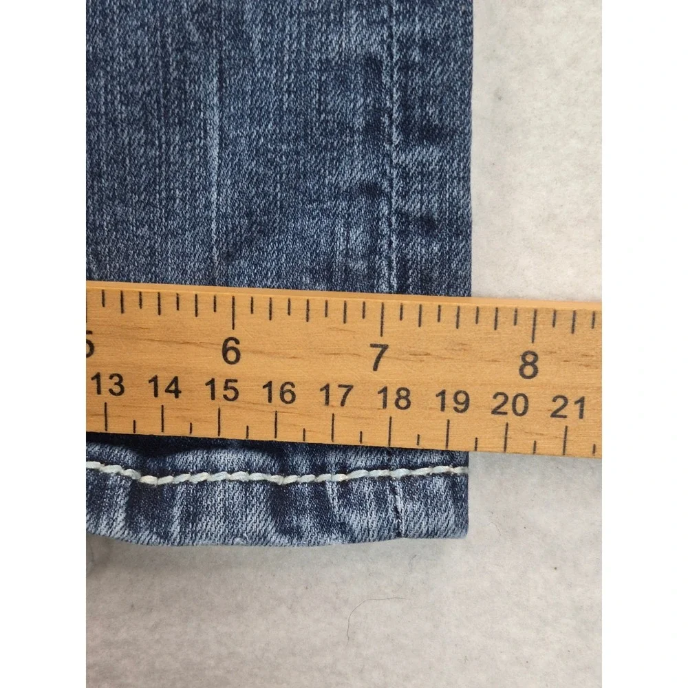 Miss Me Bootcut Jeans Women's 25x29 Medium Wash Blue Embellished